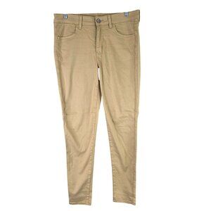 Womens American Eagle Tan Stretch Jeggings Regular Cotton Blend Size 10
